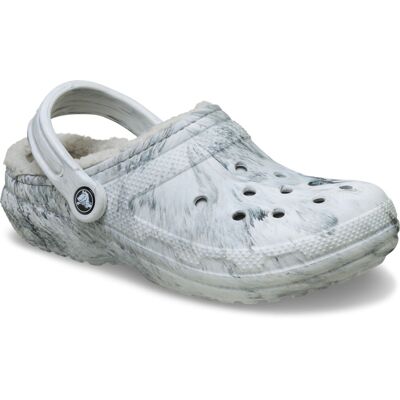 (Grey, 7 (Adults')) Crocs Classic Lined Clog Thermoplastic Women's Grey Swirl Cl (Grey, 7 (Adults')) Crocs Classic Lined Clog Thermoplastic Women's Grey Swirl Cl