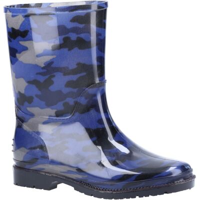 Cotswold PVC Jnr Wellington Navy Camo Cotswold PVC Jnr Wellington Navy Camo