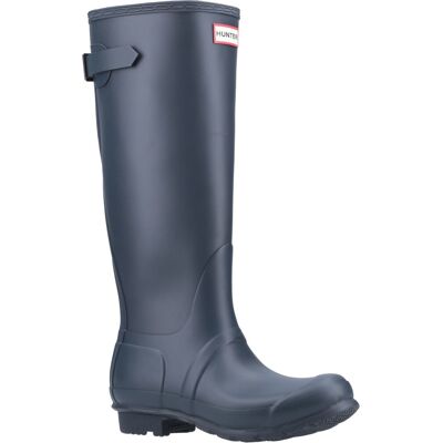 Hunter: Navy Original Tall Back Adjustable Wellington Boots 6 Hunter: Navy Original Tall Back Adjustable Wellington Boots 6