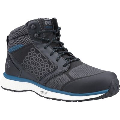 Timberland Pro Reaxion Mid Composite Safety Boot Black/Blue Timberland Pro Reaxion Mid Composite Safety Boot Black/Blue