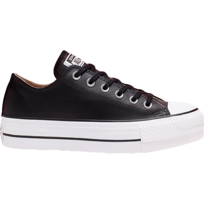 Women's Converse CTAS Platform 561681C Shoes Clean Leather Black UK 5.5 Women's Converse CTAS Platform 561681C Shoes Clean Leather Black UK 5.5