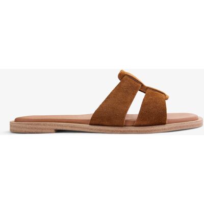 Clarks (Standard, 6 (Adults')) Trala Slide Tan Suede Clarks (Standard, 6 (Adults')) Trala Slide Tan Suede