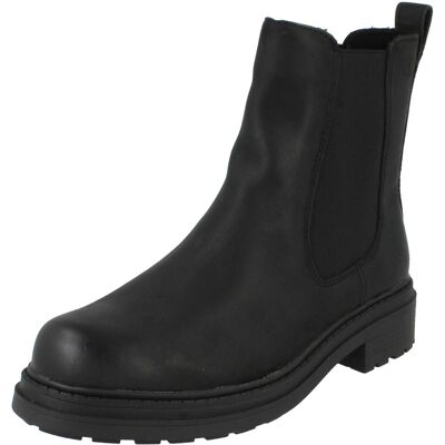 (Black, UK 3) Ladies Clarks Chunky Sole Chelsea Boots - Orinoco3 Top (Black, UK 3) Ladies Clarks Chunky Sole Chelsea Boots - Orinoco3 Top