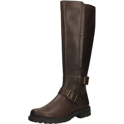 (Brown, UK 6) Ladies Clarks Buckle Detail Knee High Boots - Orinoco2 Tall (Brown, UK 6) Ladies Clarks Buckle Detail Knee High Boots - Orinoco2 Tall