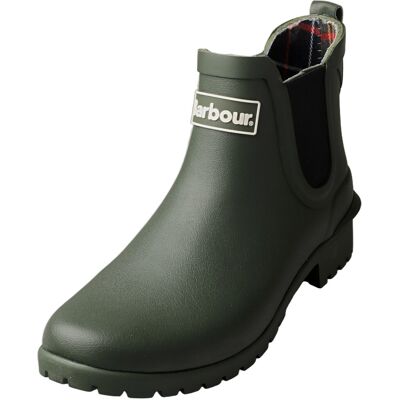(5) Barbour Wilton Womens Wellington Boots in Olive (5) Barbour Wilton Womens Wellington Boots in Olive