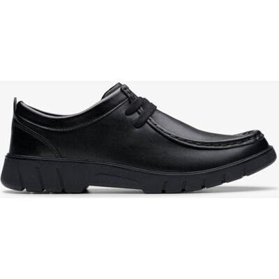 Clarks Branch Low Youth Black Leather Clarks Branch Low Youth Black Leather