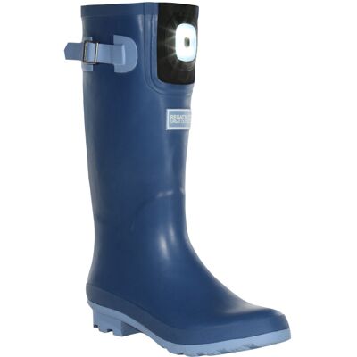 (8 UK, Slate Blue) Regatta Womens/Ladies Fairweather Shine LED Wellington Boots (8 UK, Slate Blue) Regatta Womens/Ladies Fairweather Shine LED Wellington Boots
