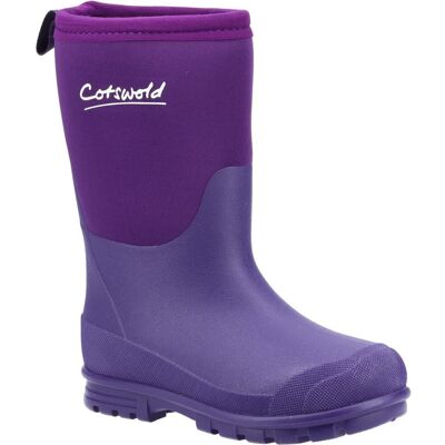 (1 UK, Purple) Cotswold Childrens/Kids Hilly Neoprene Wellington Boots (1 UK, Purple) Cotswold Childrens/Kids Hilly Neoprene Wellington Boots