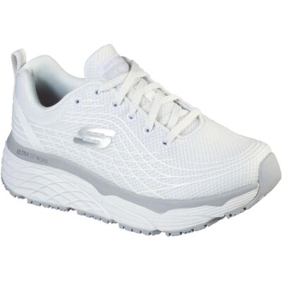 Skechers Womens Max Cushioning Elite Sr Safety Shoes - White - Size 3 Skechers Womens Max Cushioning Elite Sr Safety Shoes - White - Size 3