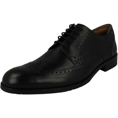 (Black, UK 9) Mens Clarks Formal Lace Up Brogue Shoes CraftArlo Limit - G Fit (Black, UK 9) Mens Clarks Formal Lace Up Brogue Shoes CraftArlo Limit - G Fit