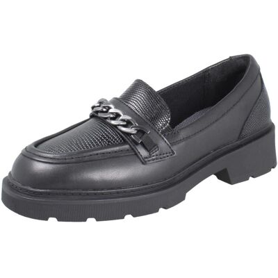 (Black, UK 5.5 Child) Girls Clarks Chunky Square Toe Loafer School Shoes Eris Ed (Black, UK 5.5 Child) Girls Clarks Chunky Square Toe Loafer School Shoes Eris Ed