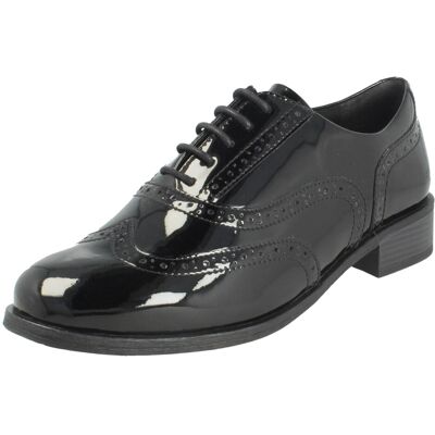 (Black, UK 8) Ladies Clarks Lace Up Smart Brogue Shoes Havisham Oak - E Fit (Black, UK 8) Ladies Clarks Lace Up Smart Brogue Shoes Havisham Oak - E Fit