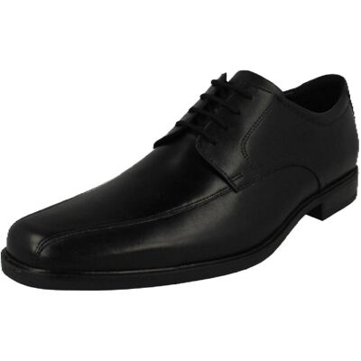 (Black, UK 8) Mens Clarks Formal Lace Up Shoes Howard Over - G Fit (Black, UK 8) Mens Clarks Formal Lace Up Shoes Howard Over - G Fit