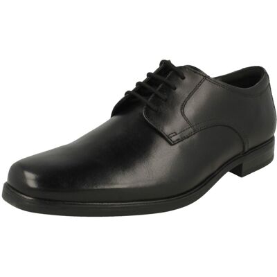 (Black, UK 9.5) Mens Clarks Lace Up Derby Shoes Howard Walk - G Fit (Black, UK 9.5) Mens Clarks Lace Up Derby Shoes Howard Walk - G Fit