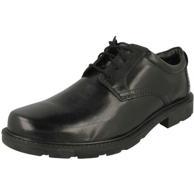 (Black, UK 9.5) Mens Clarks Lace Up Derby Shoes Kerton Lace - G Fit (Black, UK 9.5) Mens Clarks Lace Up Derby Shoes Kerton Lace - G Fit