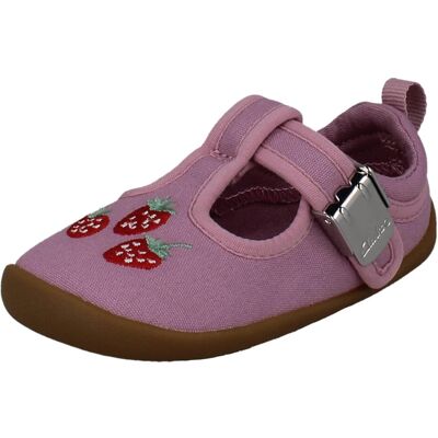 (Pink, UK 4.5 Infant) Girls Clarks Pre-Walker T-Bar Doodles Roamer Grow - G Fit (Pink, UK 4.5 Infant) Girls Clarks Pre-Walker T-Bar Doodles Roamer Grow - G Fit