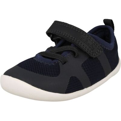 (Navy, UK 3 Infant) Childrens Clarks Pre-Walkers Washable Trainers Roamer Flux T (Navy, UK 3 Infant) Childrens Clarks Pre-Walkers Washable Trainers Roamer Flux T
