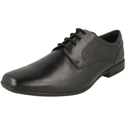 (Black, UK 8) Mens Clarks Lace Up Derby Style Shoes Sidton Lace - G Fit (Black, UK 8) Mens Clarks Lace Up Derby Style Shoes Sidton Lace - G Fit