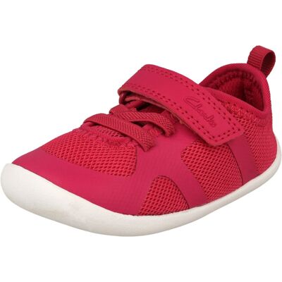(Pink, UK 4 Infant) Childrens Clarks Pre-Walkers Washable Trainers Roamer Flux T (Pink, UK 4 Infant) Childrens Clarks Pre-Walkers Washable Trainers Roamer Flux T