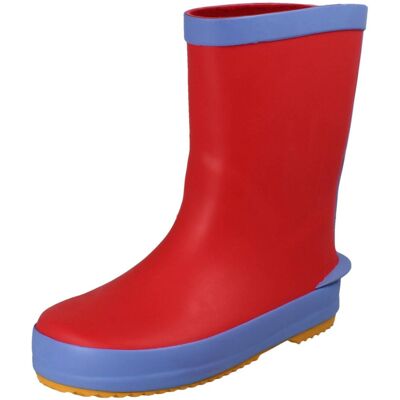(Red, UK 7 Infant) Childrens Clarks Pull On Wellington Boots Tarri Run - G Fit (Red, UK 7 Infant) Childrens Clarks Pull On Wellington Boots Tarri Run - G Fit
