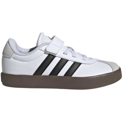 (12 UK Child, White/Gum) Adidas Boys VL Court 3.0 3 Stripes Suede Trim Trainers (12 UK Child, White/Gum) Adidas Boys VL Court 3.0 3 Stripes Suede Trim Trainers