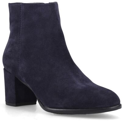 (, ) Hush Puppies Claridy Suede Leather Women's Navy Heeled Ankle Boots (, ) Hush Puppies Claridy Suede Leather Women's Navy Heeled Ankle Boots