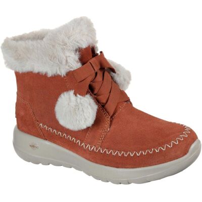 (5 UK, Rust) Skechers Womens/Ladies On The Go Joy Suede Winter Boots (5 UK, Rust) Skechers Womens/Ladies On The Go Joy Suede Winter Boots