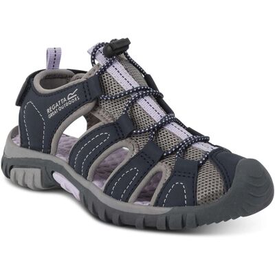 (9K UK, Navy/Lilac Frost) Regatta Kids Westshore Closed Toe Adjustable Walking H (9K UK, Navy/Lilac Frost) Regatta Kids Westshore Closed Toe Adjustable Walking H