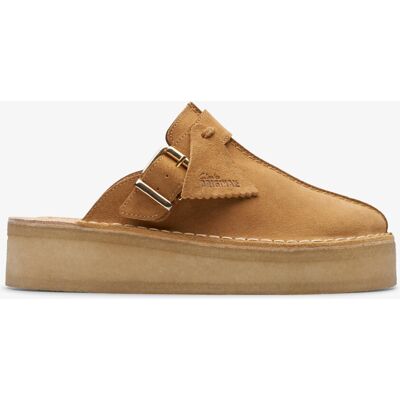 Clarks (Standard, 6.5 (Adults')) TrekWedge Mule Mid Tan Sde Clarks (Standard, 6.5 (Adults')) TrekWedge Mule Mid Tan Sde
