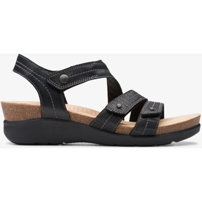 Clarks (Standard, 6 (Adults')) Calenne Clara Black Combi Clarks (Standard, 6 (Adults')) Calenne Clara Black Combi