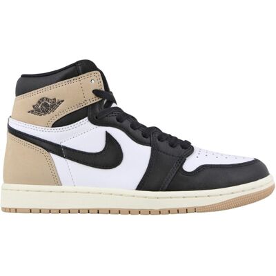 (4 UK, Brown) Nike Womens/Ladies Air Jordan 1 Retro Leather High Cut Trainers (4 UK, Brown) Nike Womens/Ladies Air Jordan 1 Retro Leather High Cut Trainers