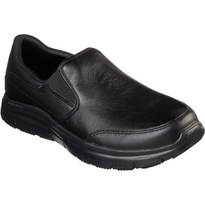 (13 UK, Black) Skechers Mens Leather Flex Advantage SR - Bronwood Slip On Shoes (13 UK, Black) Skechers Mens Leather Flex Advantage SR - Bronwood Slip On Shoes