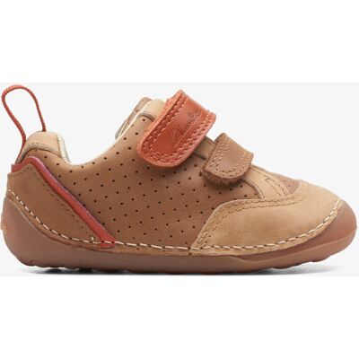Clarks Tiny Sky T Tan Combi Clarks Tiny Sky T Tan Combi
