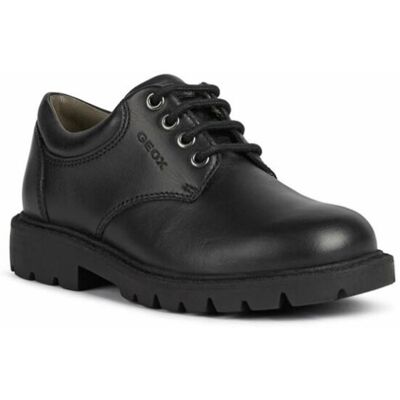 Geox Boys Shaylax Leather School Shoes - Black - Size: 1.5 uk Geox Boys Shaylax Leather School Shoes - Black - Size: 1.5 uk