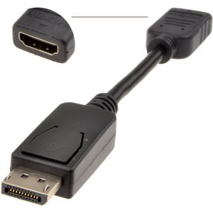 kenable DisplayPort Male Plug To HDMI Female Socket Adapter Cable 15cm BLACK kenable DisplayPort Male Plug To HDMI Female Socket Adapter Cable 15cm BLACK