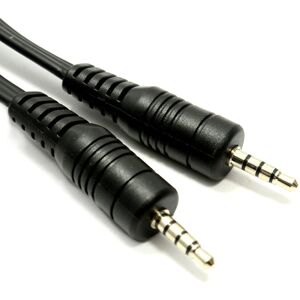 kenable OFC 3.5mm 4 Pole Jack Plug to 3.5mm 4 Pole Jack Plug Cable 1m kenable OFC 3.5mm 4 Pole Jack Plug to 3.5mm 4 Pole Jack Plug Cable 1m
