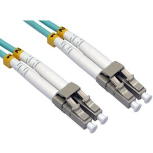 kenable OM3 Aqua Fibre Optic LC LC Duplex MM 50 125 Patch LSZH Cable 2m kenable OM3 Aqua Fibre Optic LC LC Duplex MM 50 125 Patch LSZH Cable 2m