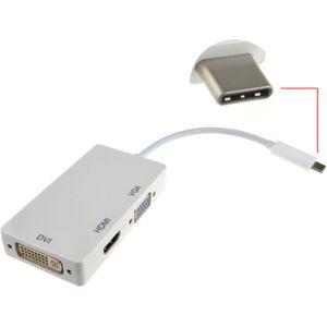 kenable USB 3.1 Type C to HDMI 4K 15 Pin VGA & DVI 24+5 Adapter 15cm kenable USB 3.1 Type C to HDMI 4K 15 Pin VGA & DVI 24+5 Adapter 15cm