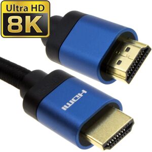 kenable HDMI v2.1 Ultra High Speed HDR 8K 4K 60Hz 48Gbps eARC Cable 3m BLUE kenable HDMI v2.1 Ultra High Speed HDR 8K 4K 60Hz 48Gbps eARC Cable 3m BLUE