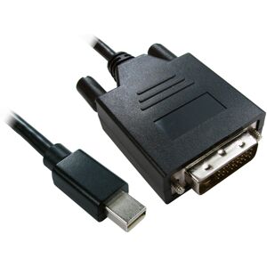 kenable Mini DisplayPort Male Plug to DVI D 24+1 Male Video Cable Black 1m kenable Mini DisplayPort Male Plug to DVI D 24+1 Male Video Cable Black 1m