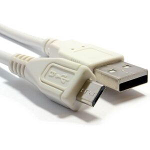 kenable HQ Shielded USB 2.0 A To MICRO B Data and Charging Cable WHITE 0.5m kenable HQ Shielded USB 2.0 A To MICRO B Data and Charging Cable WHITE 0.5m