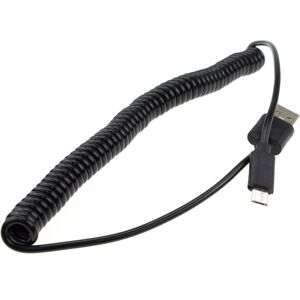 kenable Coiled Shielded USB 2.0 A To MICRO B Data and Charging Cable BLACK 1.8m kenable Coiled Shielded USB 2.0 A To MICRO B Data and Charging Cable BLACK 1.8m