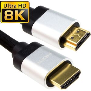 kenable HDMI v2.1 Ultra High Speed HDR 8K 4K 60Hz 48Gbps eARC Cable 0.5m SILVER kenable HDMI v2.1 Ultra High Speed HDR 8K 4K 60Hz 48Gbps eARC Cable 0.5m SILVER