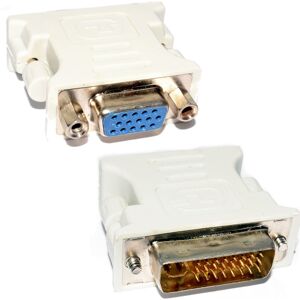 kenable DVI Adapter DVI I 24 + 4 pin to VGA SVGA Female HD15 Socket kenable DVI Adapter DVI I 24 + 4 pin to VGA SVGA Female HD15 Socket