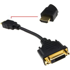 kenable DVI D 24+1 Socket to HDMI Digital Plug Adapter Converter Cable 15cm GOLD kenable DVI D 24+1 Socket to HDMI Digital Plug Adapter Converter Cable 15cm GOLD