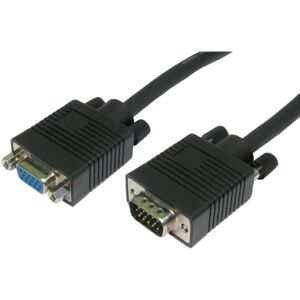 kenable SVGA Video Cable HD15 Pin Extension Lead Male to Female 0.5m BLACK kenable SVGA Video Cable HD15 Pin Extension Lead Male to Female 0.5m BLACK