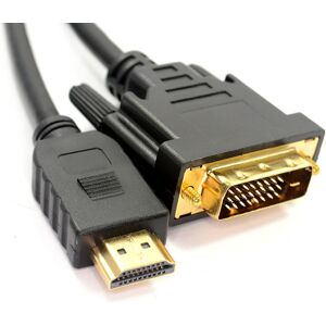 kenable DVI D 24+1pin Male to HDMI Digital Video Cable Lead GOLD 5m kenable DVI D 24+1pin Male to HDMI Digital Video Cable Lead GOLD 5m