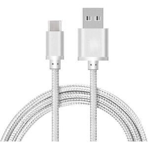Unbranded Silver 2M Heavy-Duty Braided USB 3.0 Type-C Data Sync Cable Unbranded Silver 2M Heavy-Duty Braided USB 3.0 Type-C Data Sync Cable
