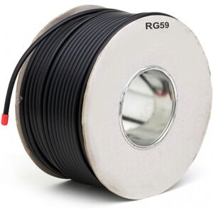 kenable RG59U Coaxial Aluminium Braid Coaxial Cable Reel 100m Lead Black kenable RG59U Coaxial Aluminium Braid Coaxial Cable Reel 100m Lead Black