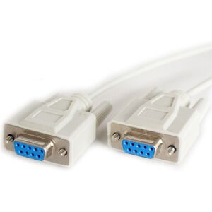 Loops 2m 9 Way RS232 Female to Socket Null Modem Cable Lead Serial Pin DB9 DE9 Loops 2m 9 Way RS232 Female to Socket Null Modem Cable Lead Serial Pin DB9 DE9